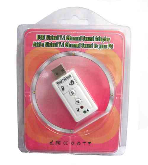USB2.0 CH7.1 Audio Adaptor (USB to 2x3.5mm Audio Jack)